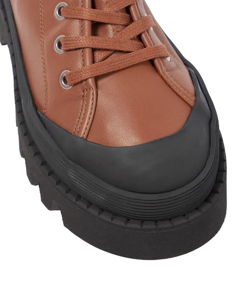 leather lace-up boots 6