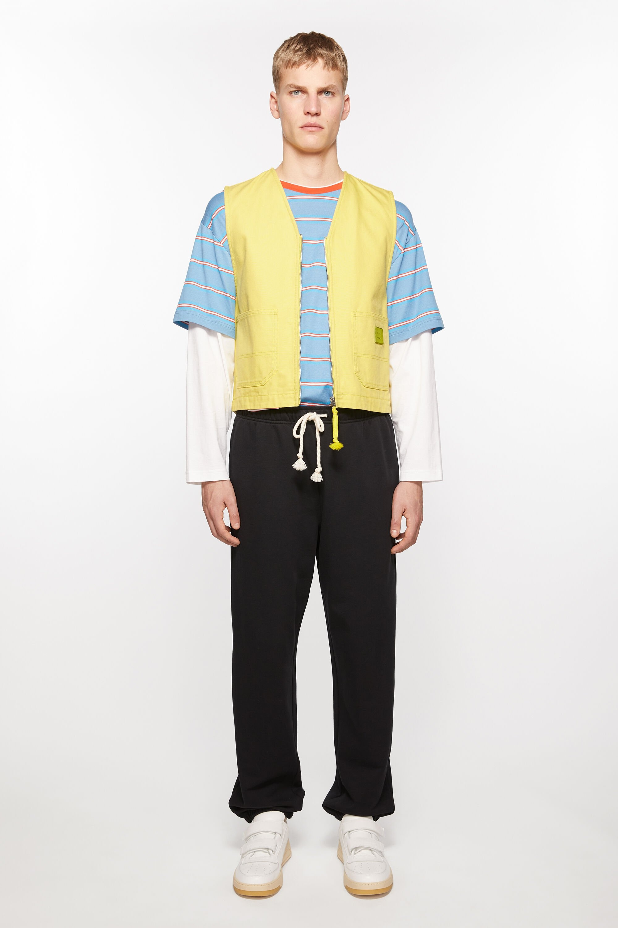 Canvas vest jacket - Dusty yellow - 2