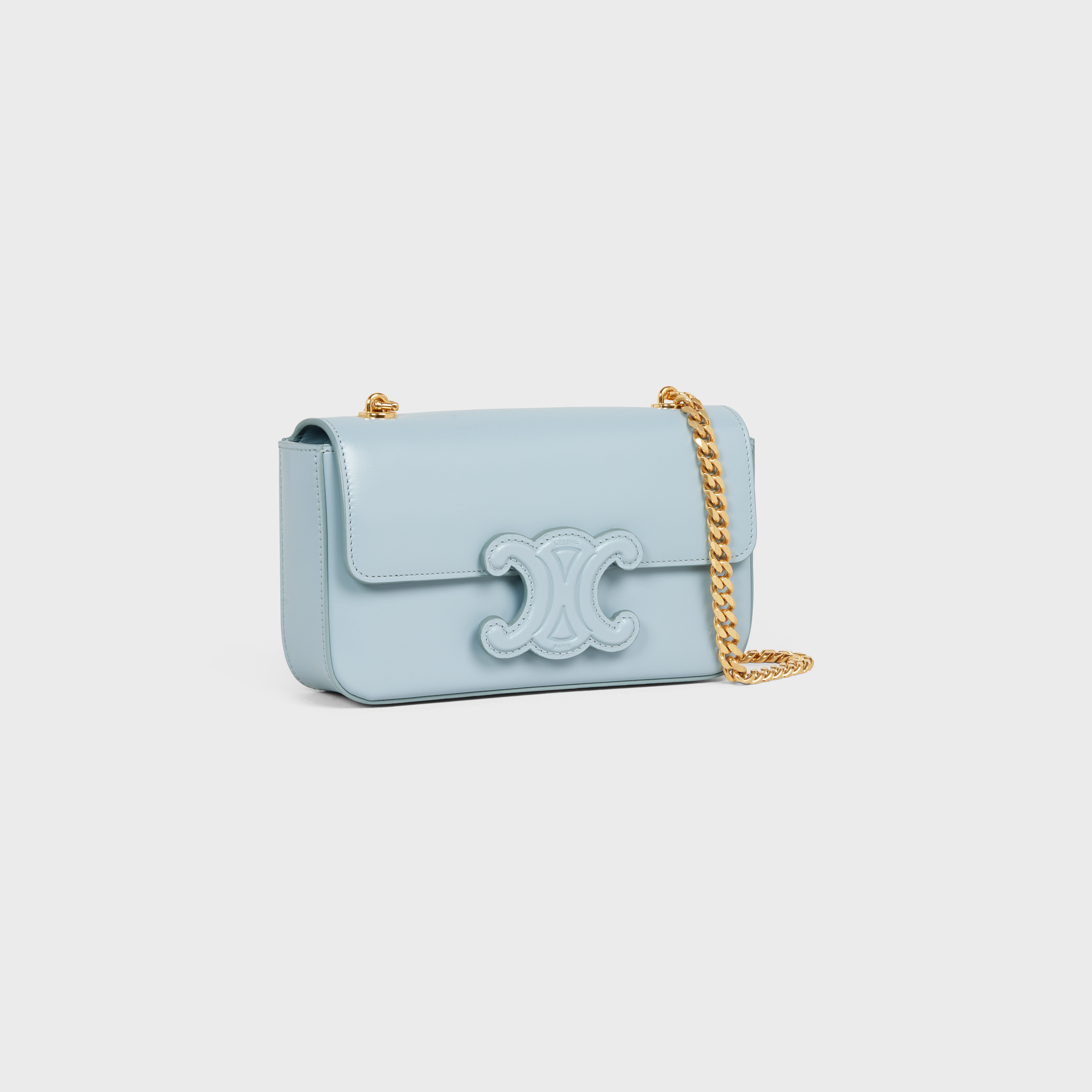 CHAIN SHOULDER BAG CUIR TRIOMPHE in shiny calfskin - 2