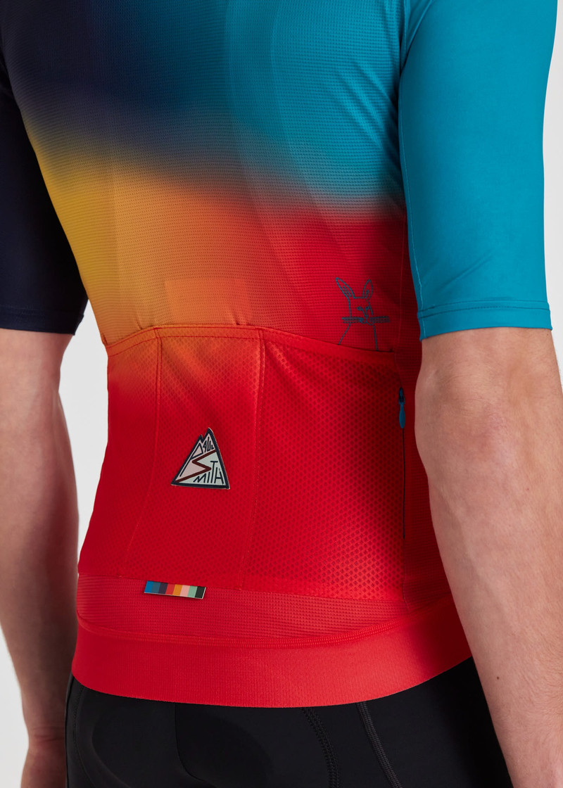'Artist Stripe Fade' Race Fit Cycling Jersey 8