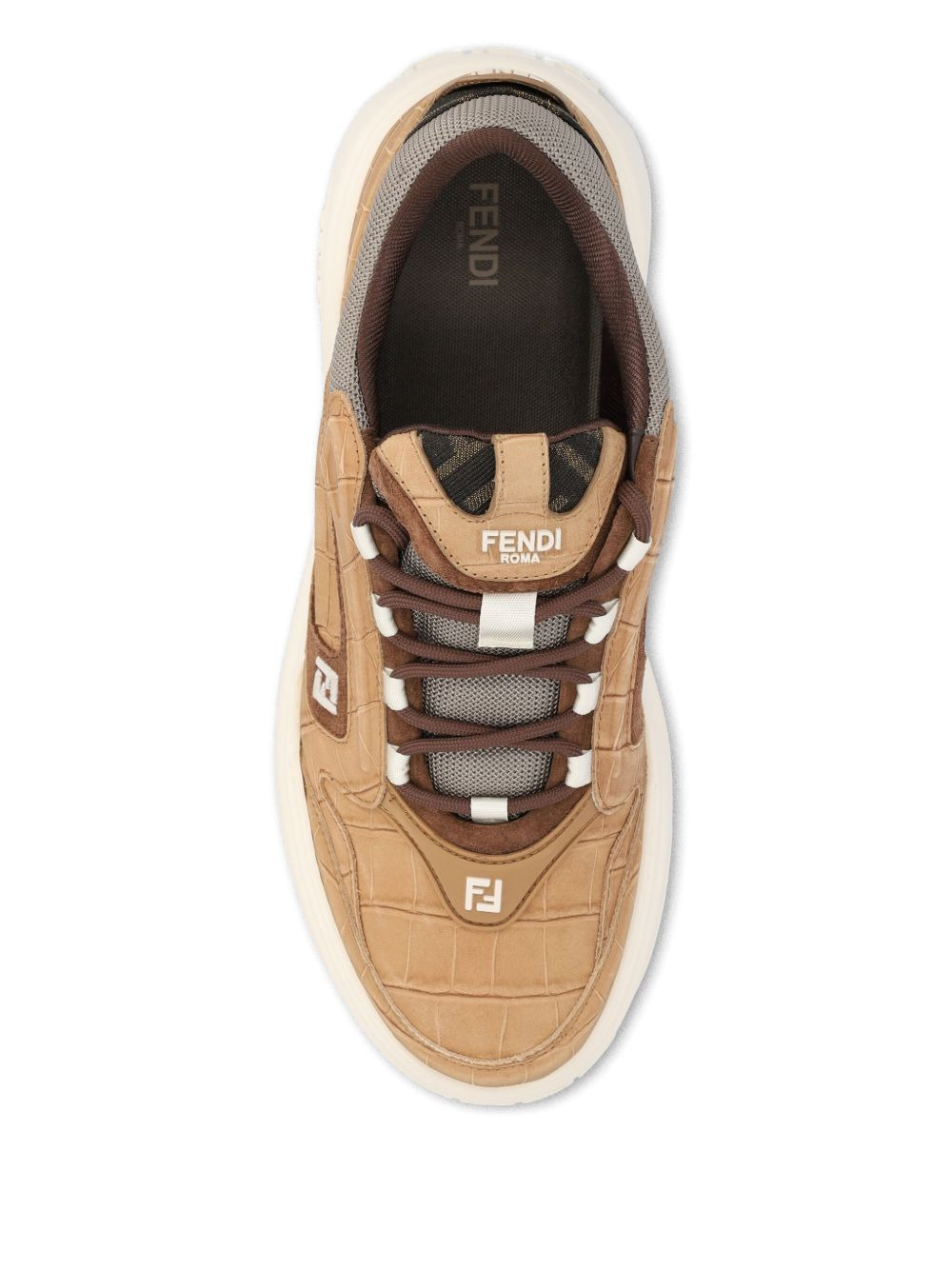 logo-embossed sneakers - 3