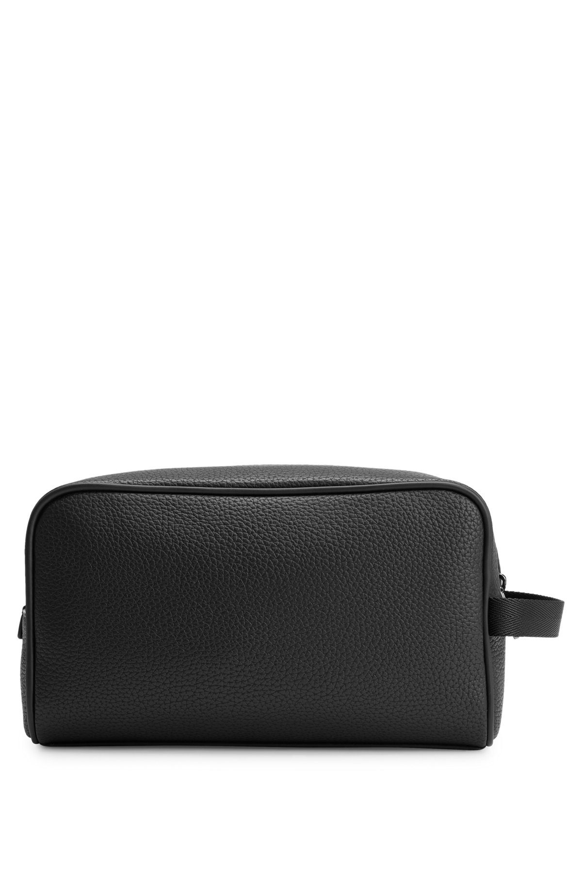 GRAINED WASHBAG WITH STACKED LOGO - 2