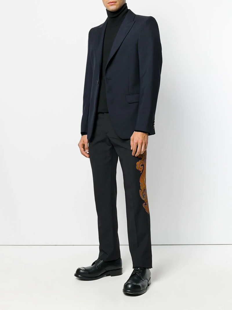 Alexander McQueen paisley patch trousers outlook