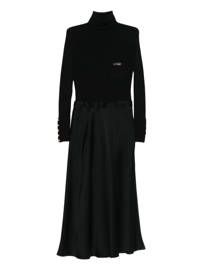 logo-plaque midi dress 1