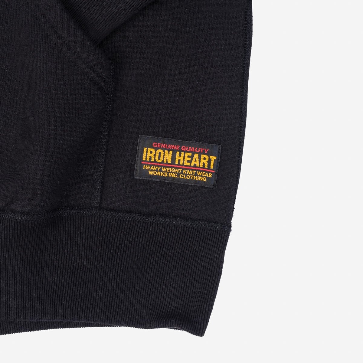IHSW-59-BLK Printed 14oz Ultra Heavyweight Loopwheel Cotton Hoodie - Black - 9