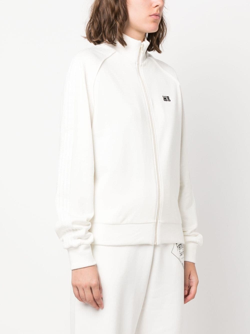 logo-embroidered zipped sweatshirt - 3