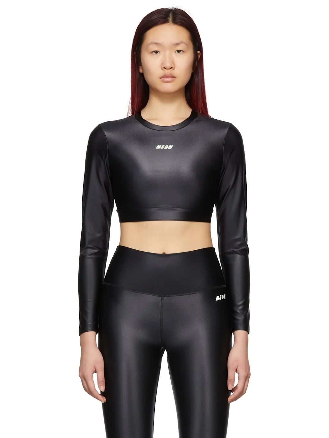 Black Micro Logo Sport Top - 1
