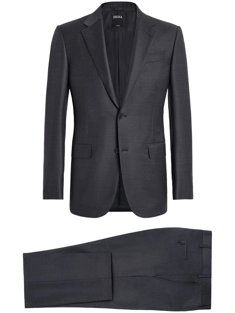 Trofeo single-breasted wool suit - 1