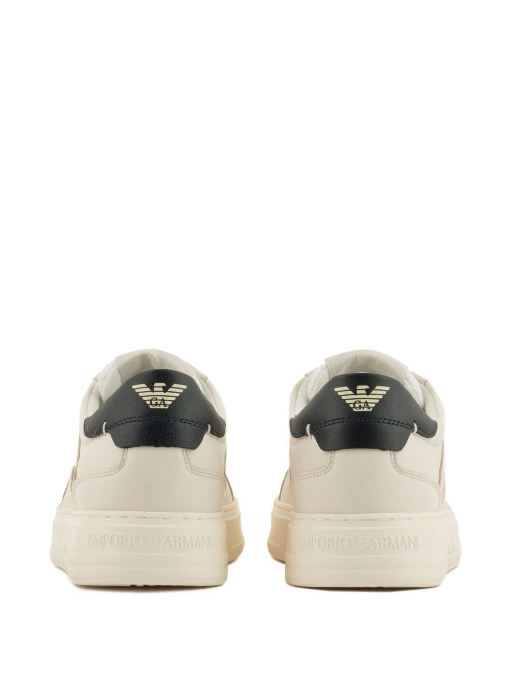 Logo leather sneakers - 2