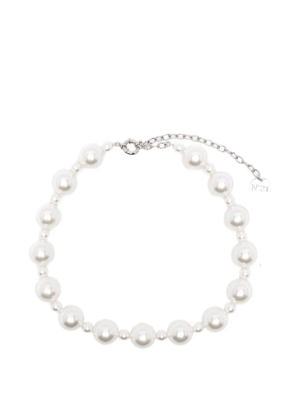 faux-pearl necklace - 1
