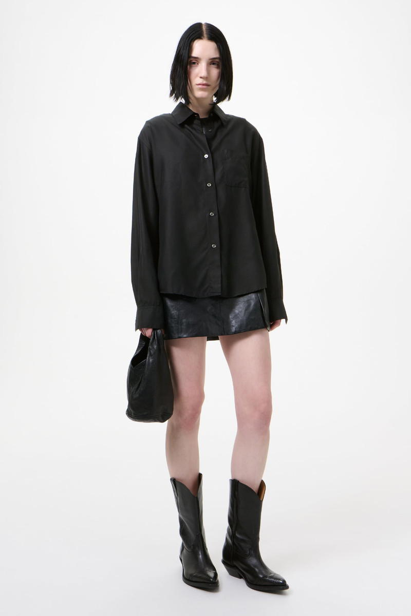 Our Legacy Forever Shirt Black Liquid Tencel outlook
