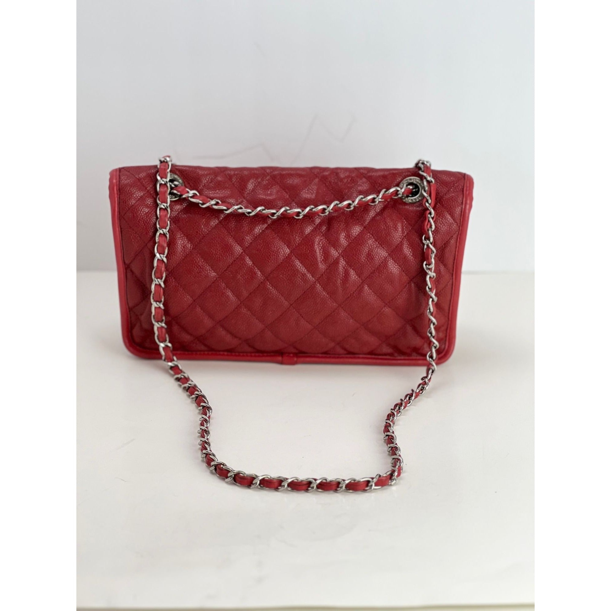 Chanel Caviar Quilted Medium French Riviera Red Flap - 2
