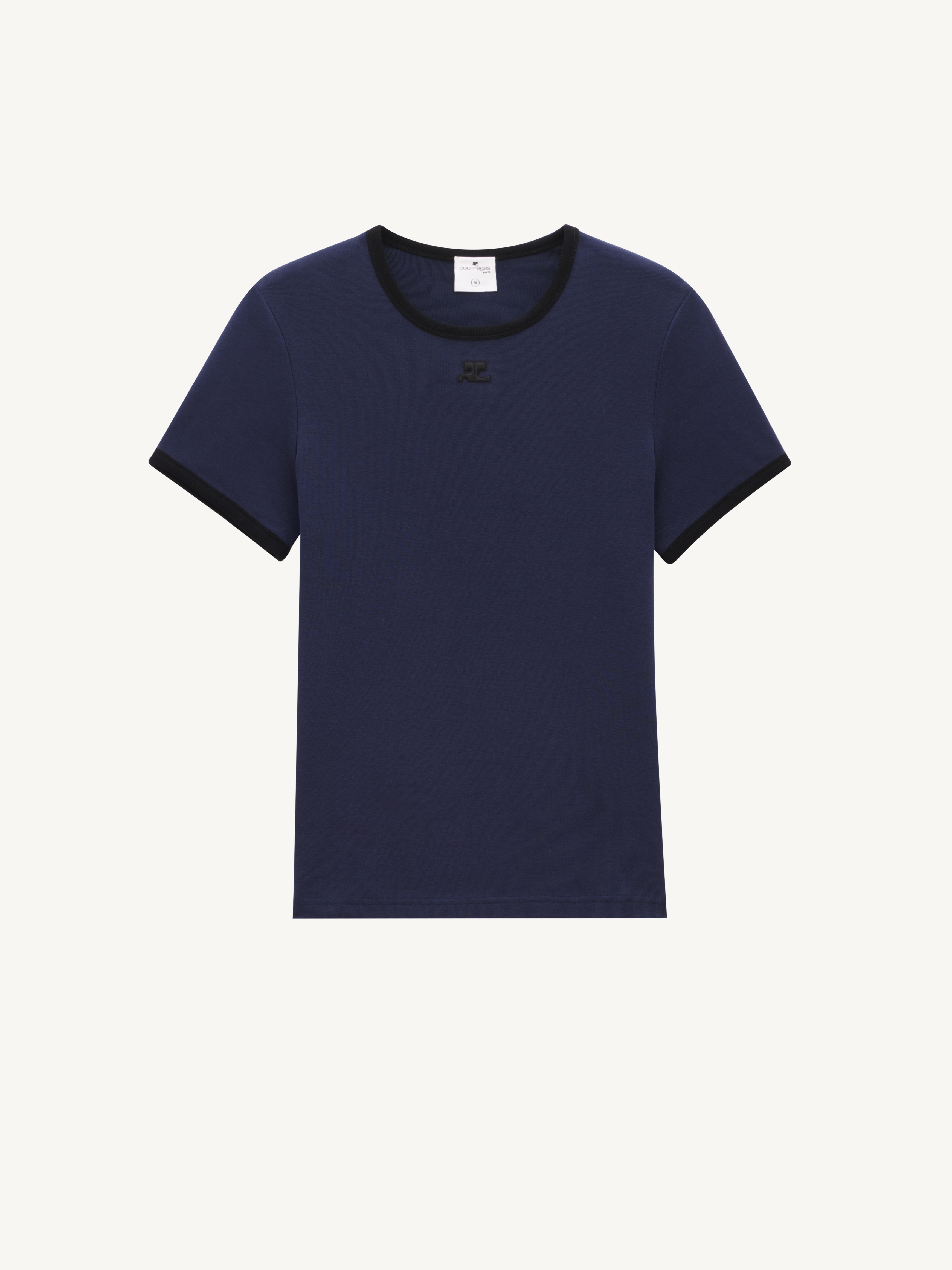 courrèges T-SHIRT BUMPY CONTRAST REEDITION | REVERSIBLE