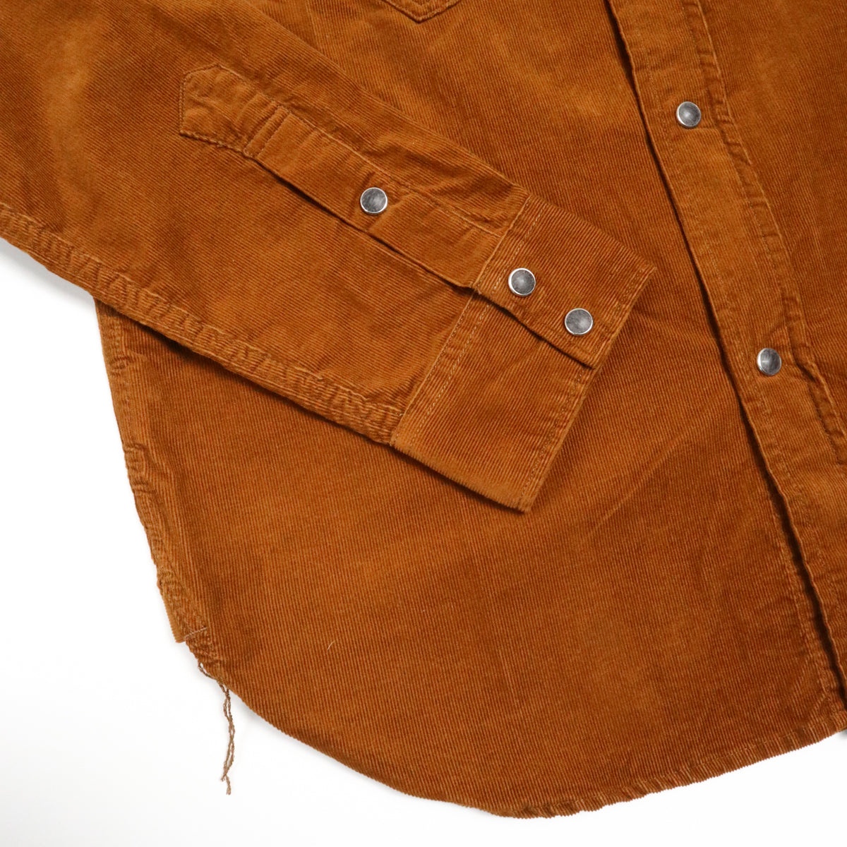 2230 Corduroy Curved Pocket Shirt Camel - 5