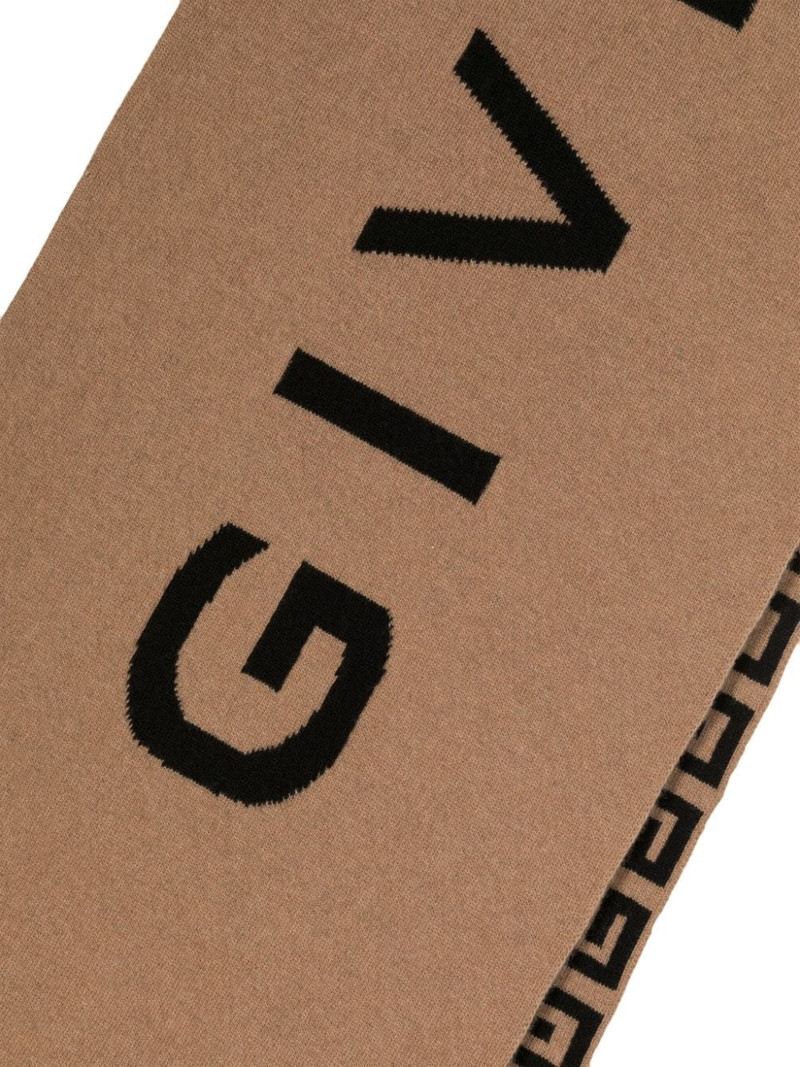 Givenchy reversible logo-intarsia scarf outlook