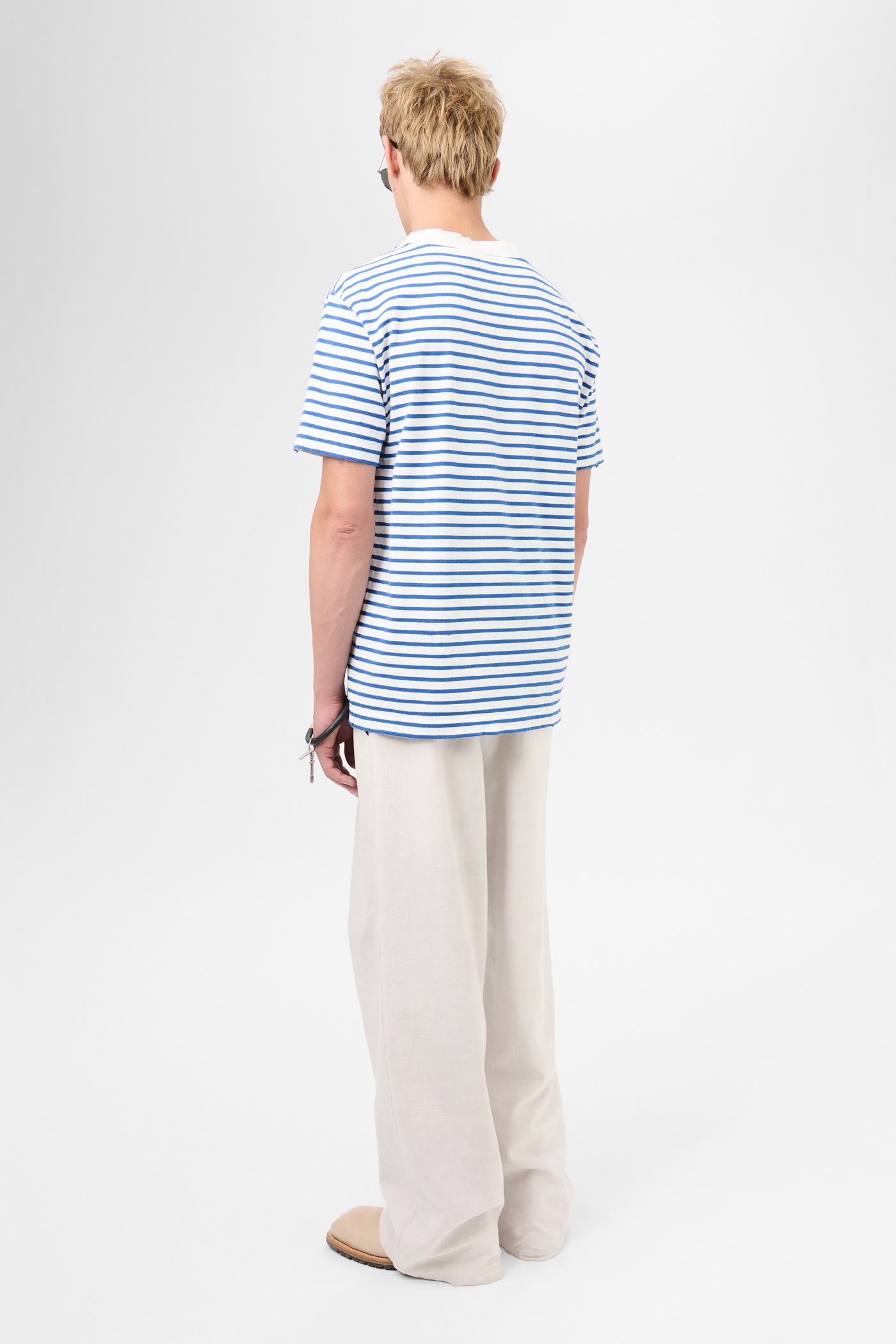 Bliss T-shirt Genova Stripe Rough Cotton - 4
