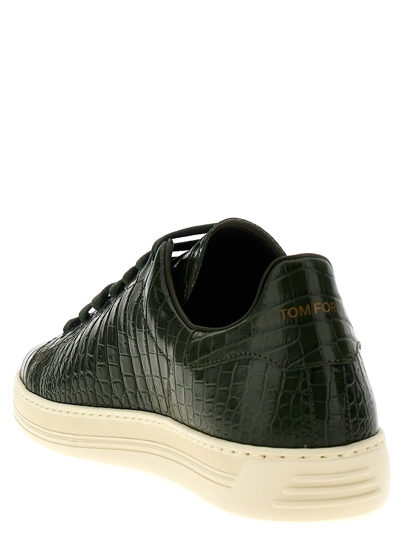 Croc Print Sneakers Green - 3