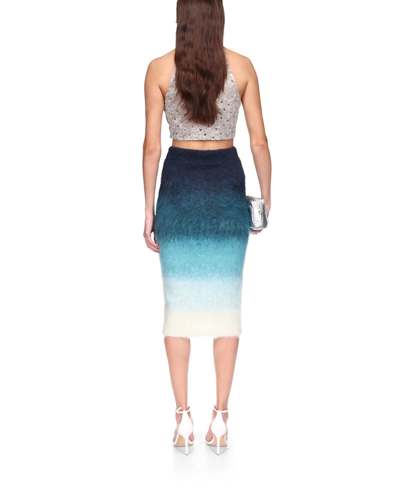 Gradient Mohair Skirt 4