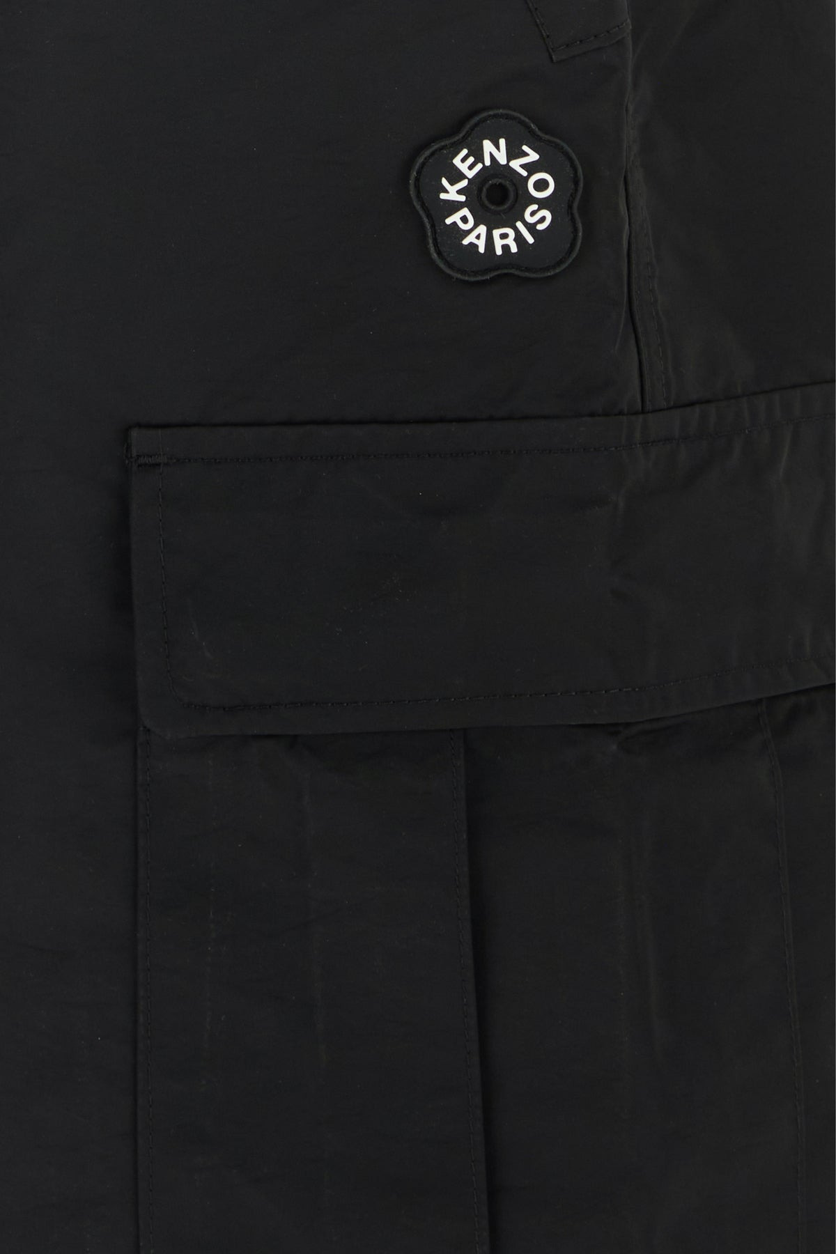 Black nylon blend cargo pant - 3