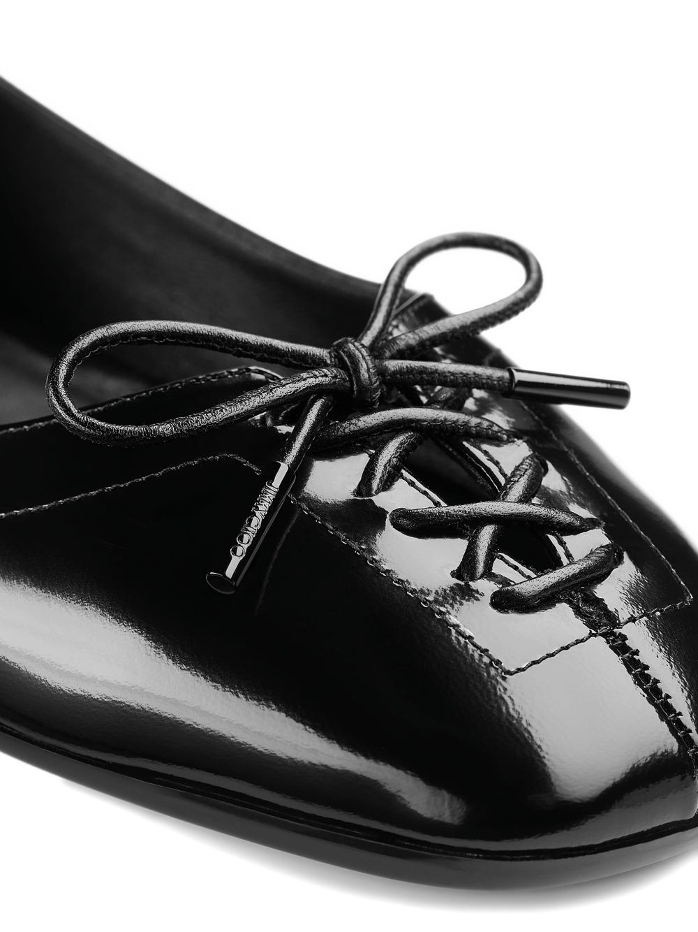 Scarlett lace-up bow ballerina flats - 5