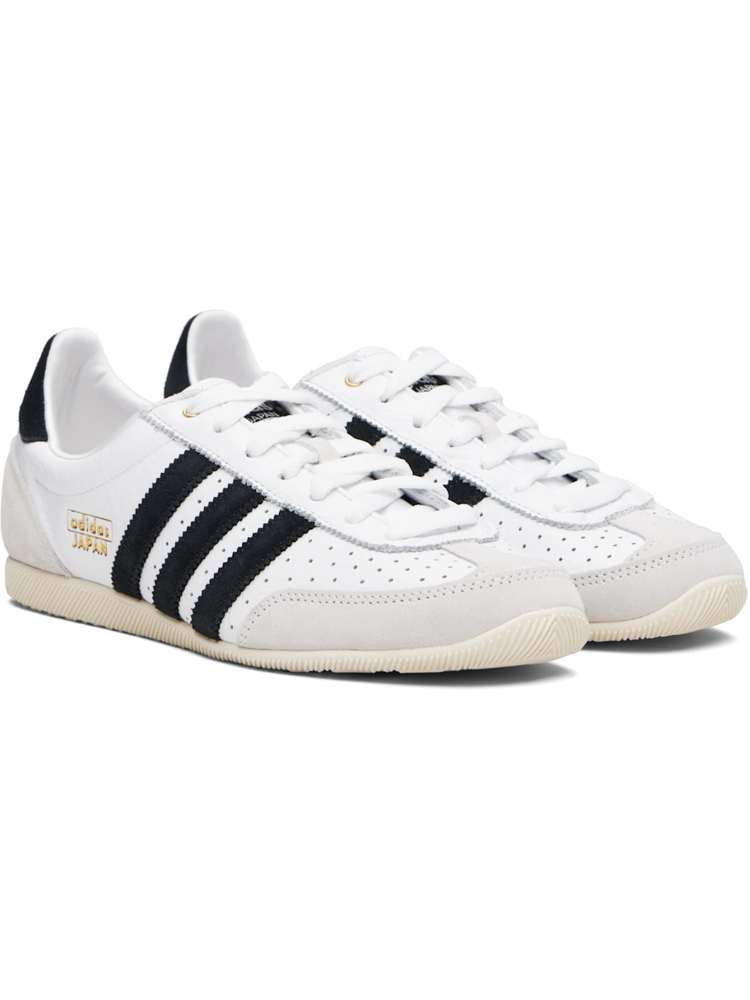 White & Black Japan Sneakers - 4