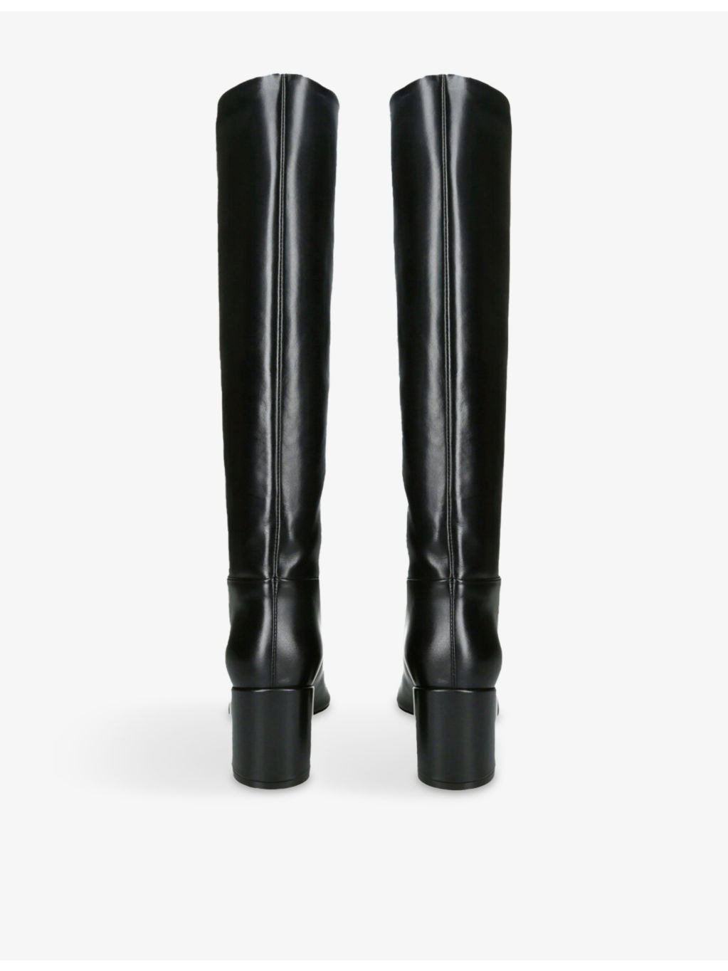 Alma 70 Leather Block-Heel Knee-High Boots - 3