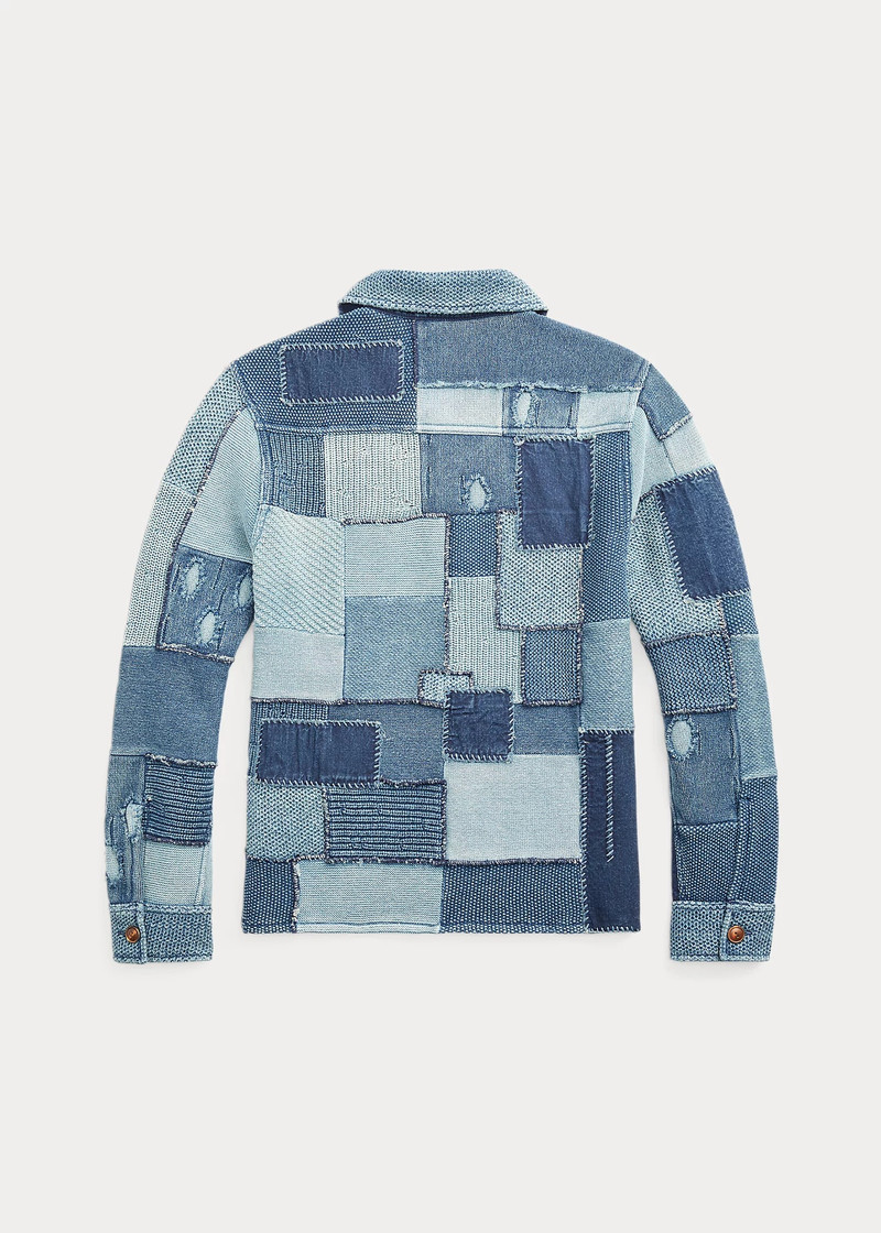 RRL by Ralph Lauren Patchwork Cotton Workshirt Sweater outlook