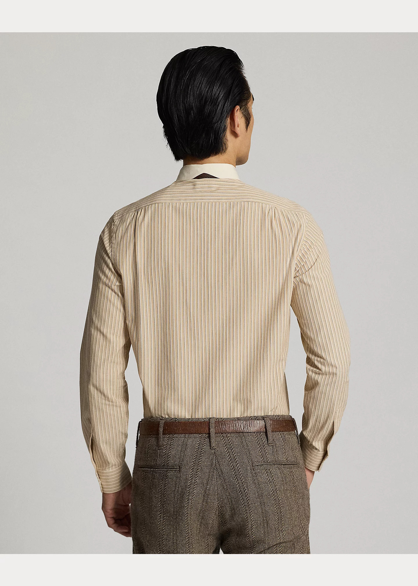 Slim Fit Striped Dobby Shirt - 4