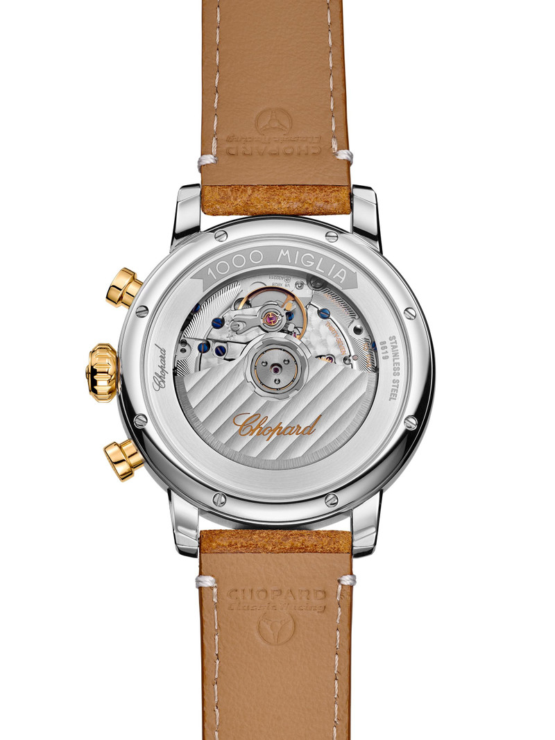 Men's Classic Racing Yellow Gold, Stainless Steel & Leather Chronograph Watch - Brown 5