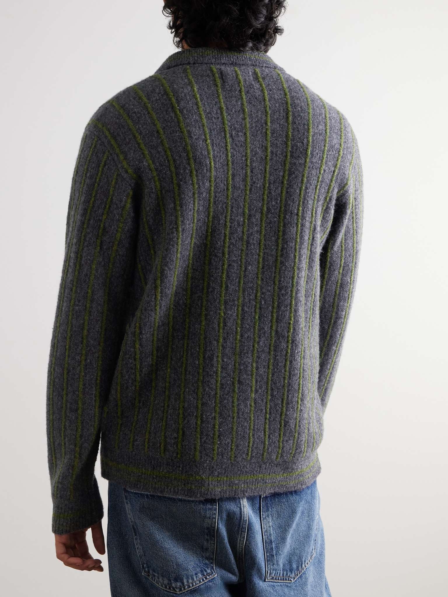 Darren 6683 Striped Wool-Blend Cardigan - 3