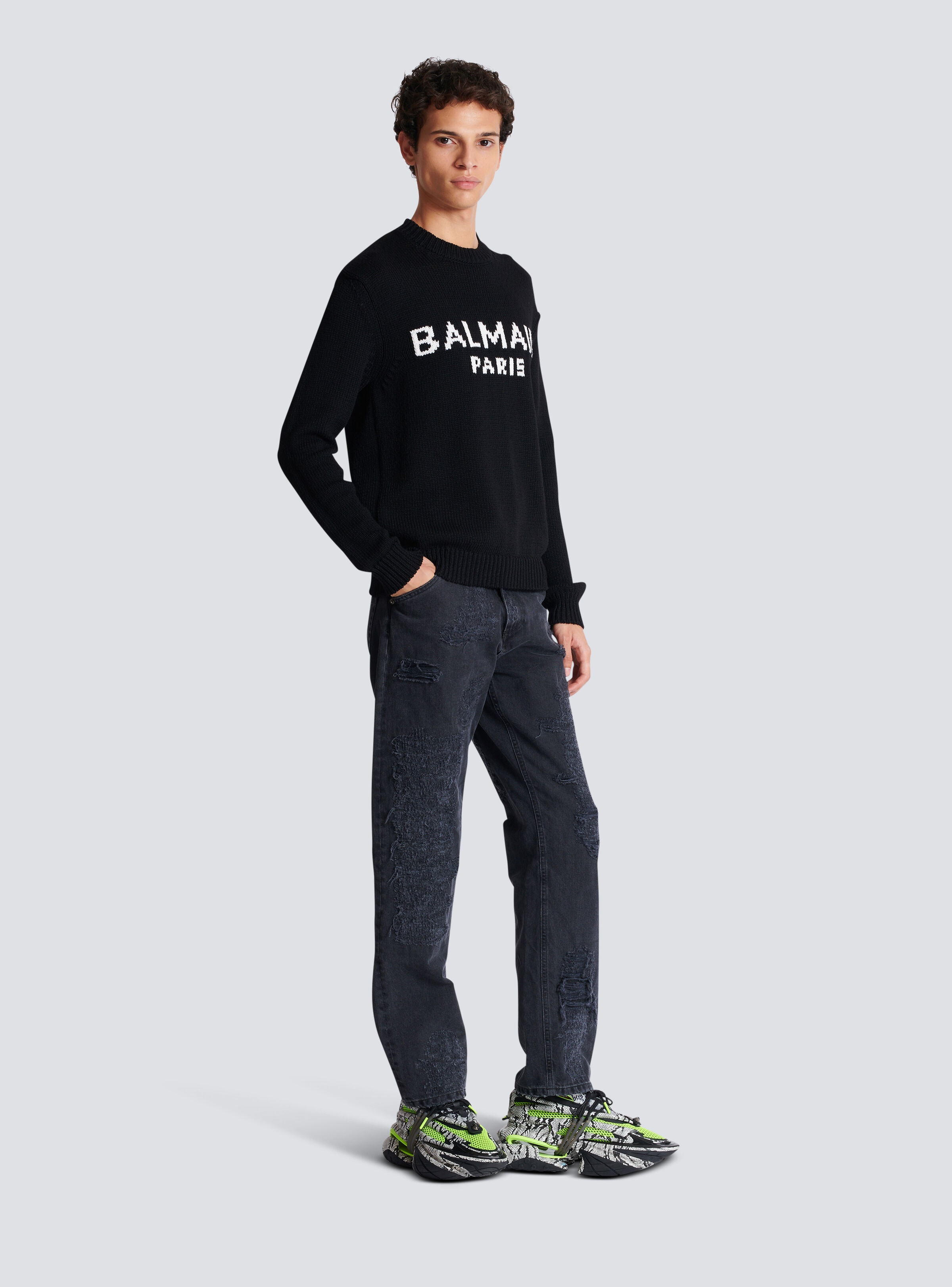Balmain merino wool jumper - 3