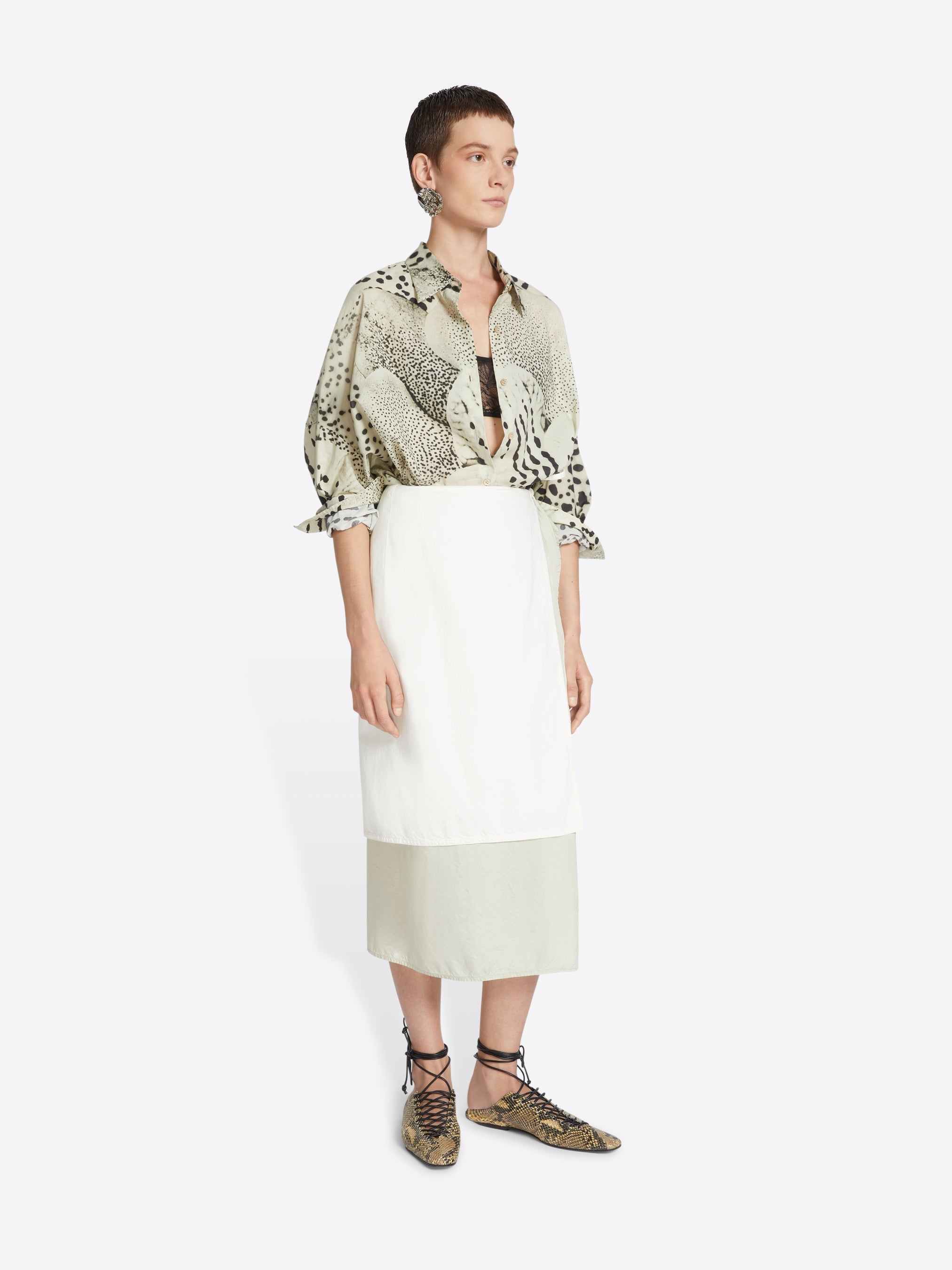 Dries Van Noten DENIM WRAP SKIRT | REVERSIBLE