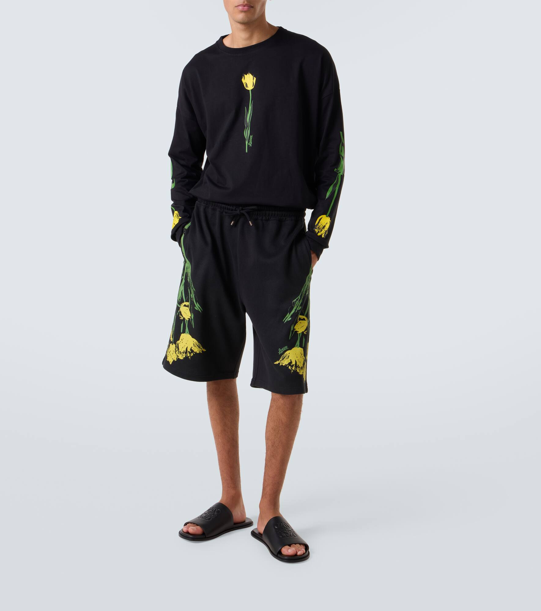 Floral cotton shorts - 2