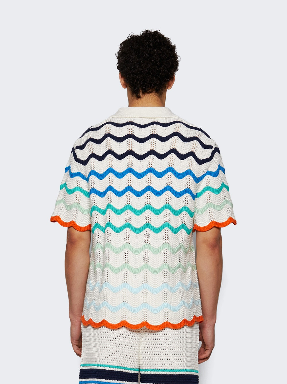 Gradient Wave Texture Shirt Multicolor - 4