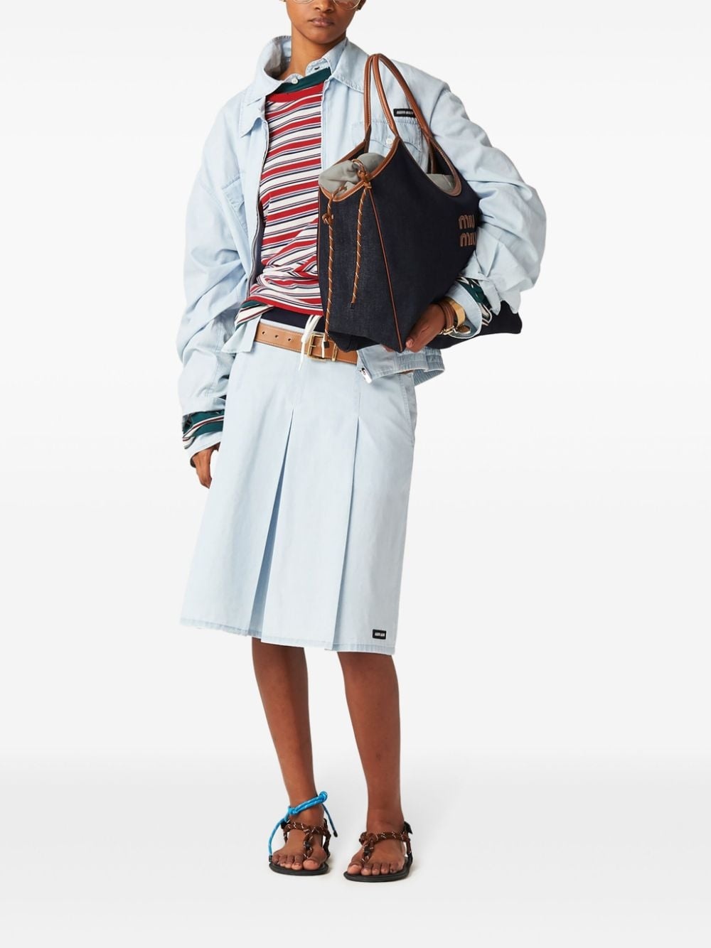 Chambray blouson jacket - 2