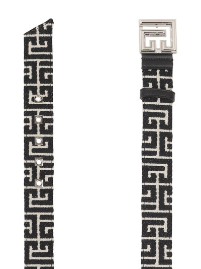 Balmain PB monogram jacquard belt outlook