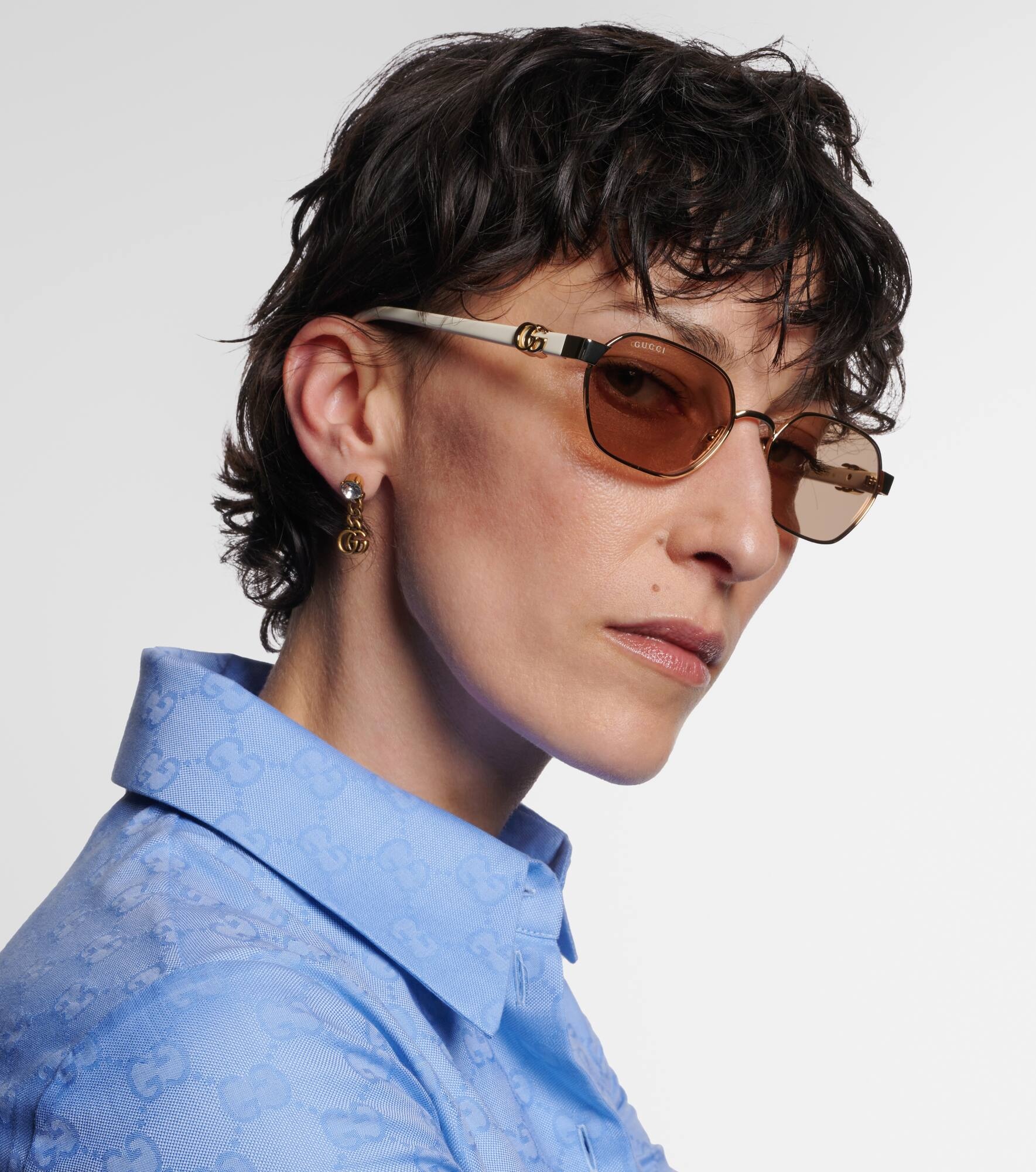 Mini Running rectangular sunglasses - 6