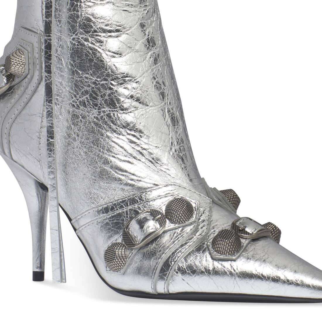 Women's Cagole 90mm Bootie Metallized  in Silver - 8