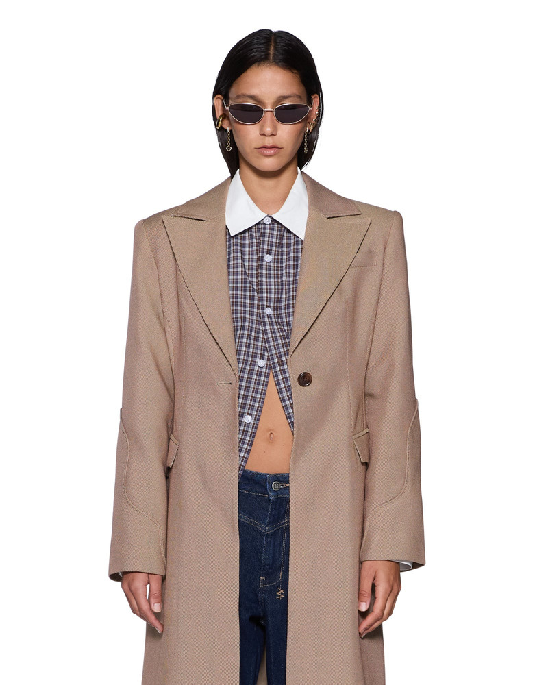 Ksubi STANCE TAILORED COAT TAN outlook