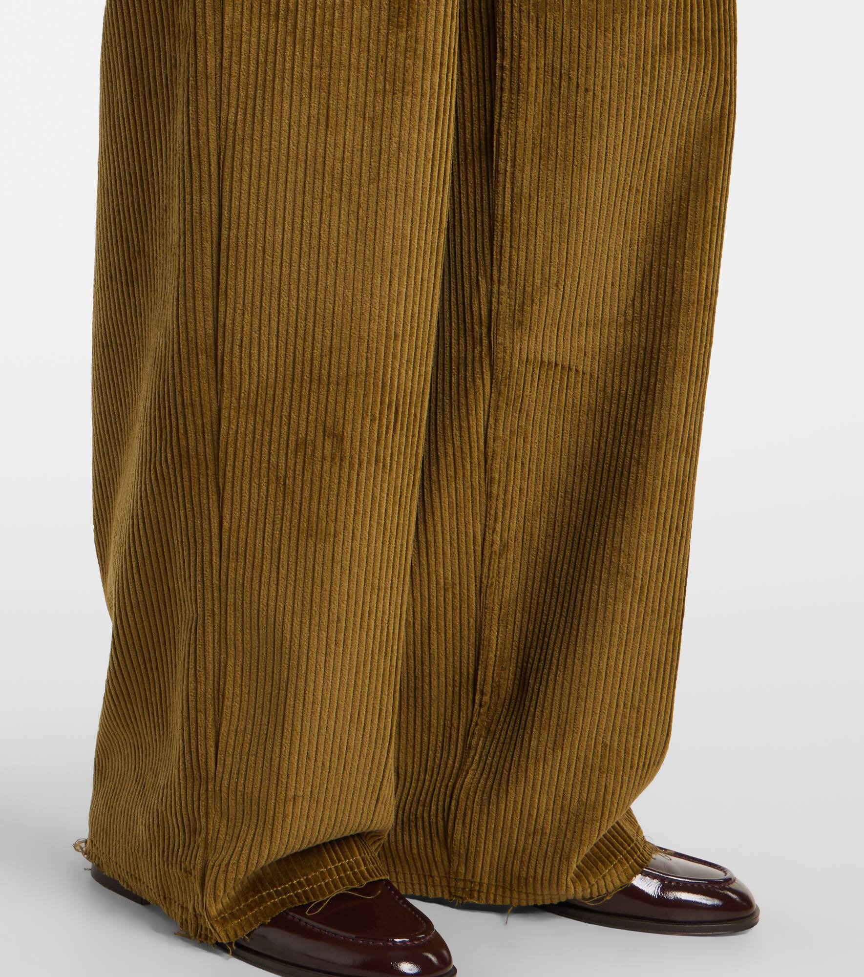 Cotton corduroy wide-leg pants - 5