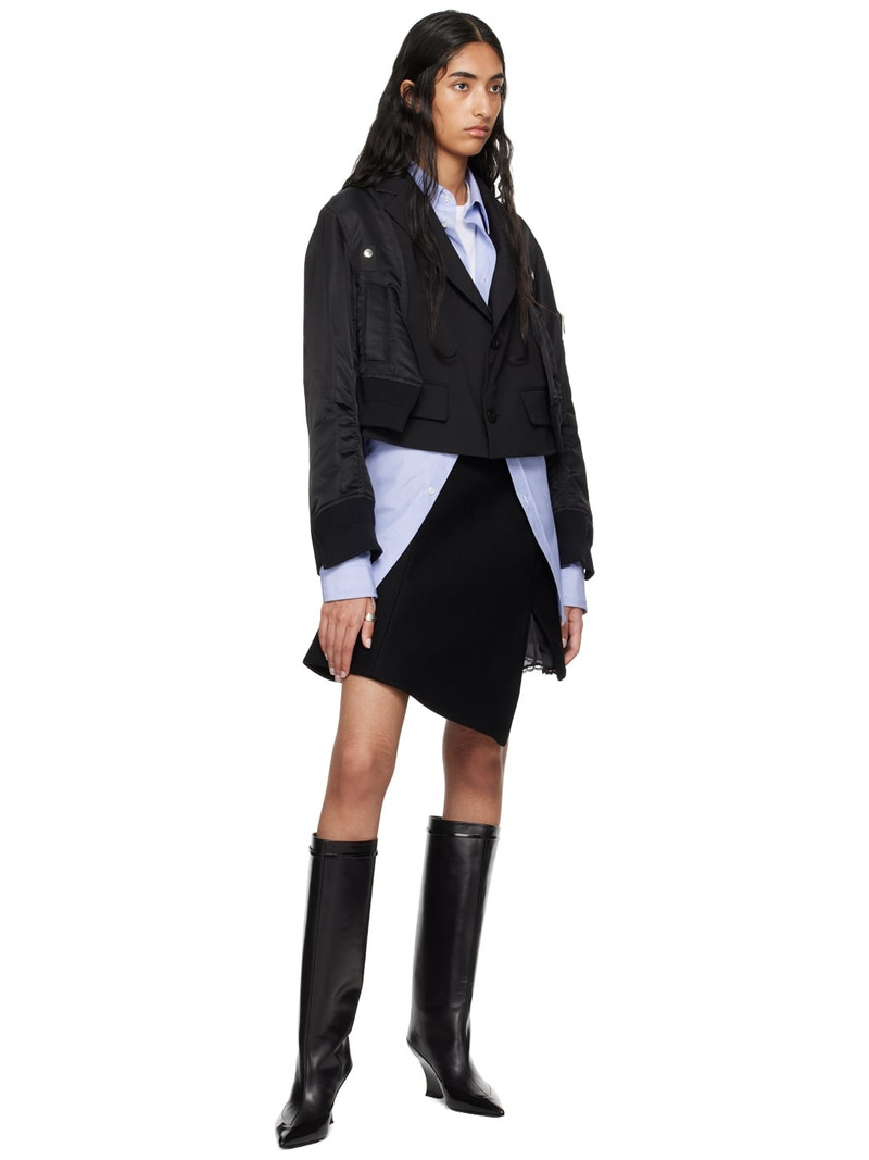 sacai Black Suiting Blazer outlook