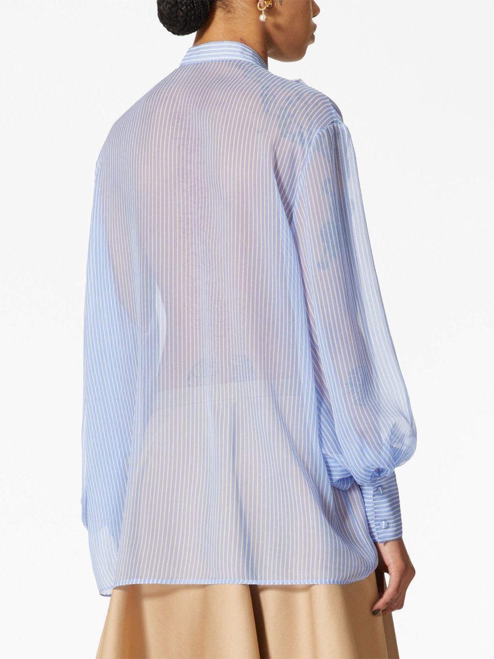 Classic Stripes chiffon shirt - 4