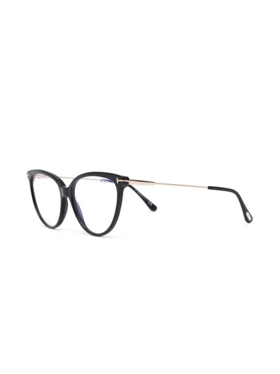 TOM FORD cat eye-frame two-tone glasses outlook