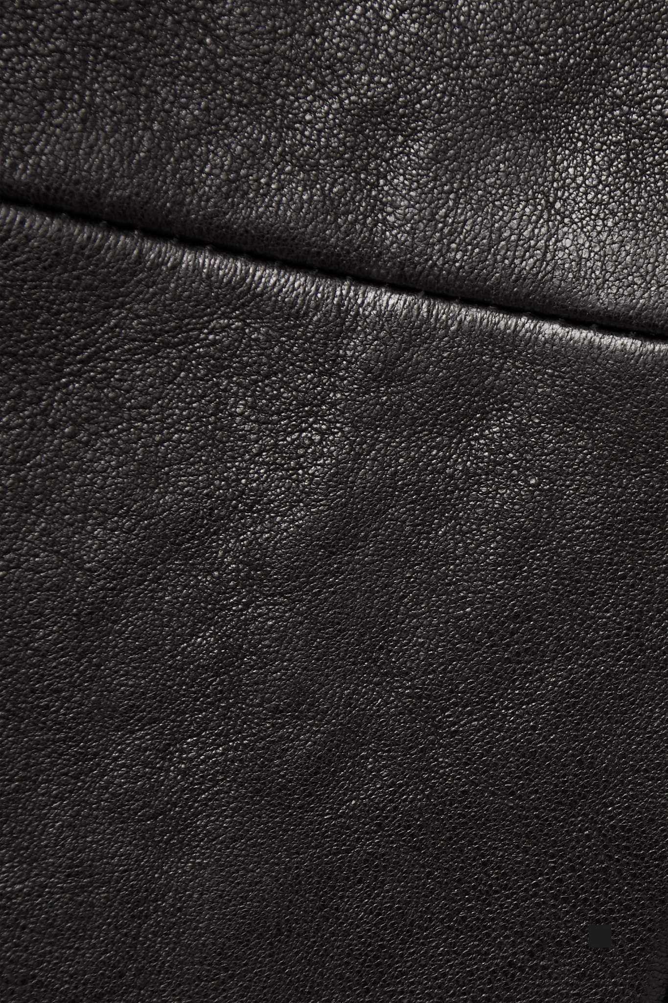Fraser leather midi skirt - 4