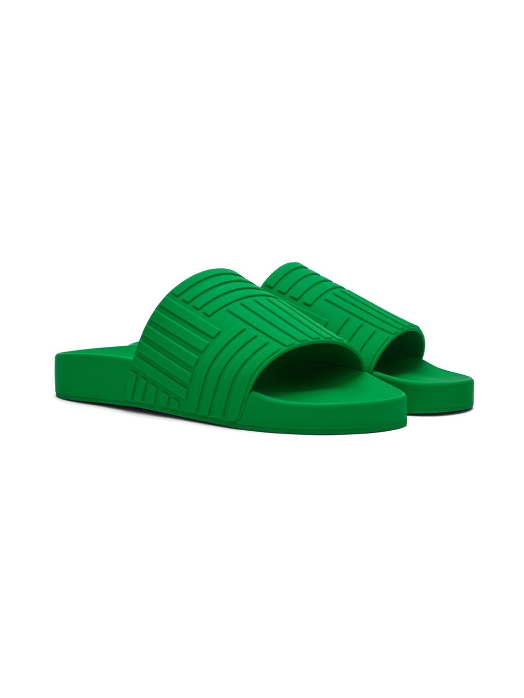 Green Slider Sandals - 4