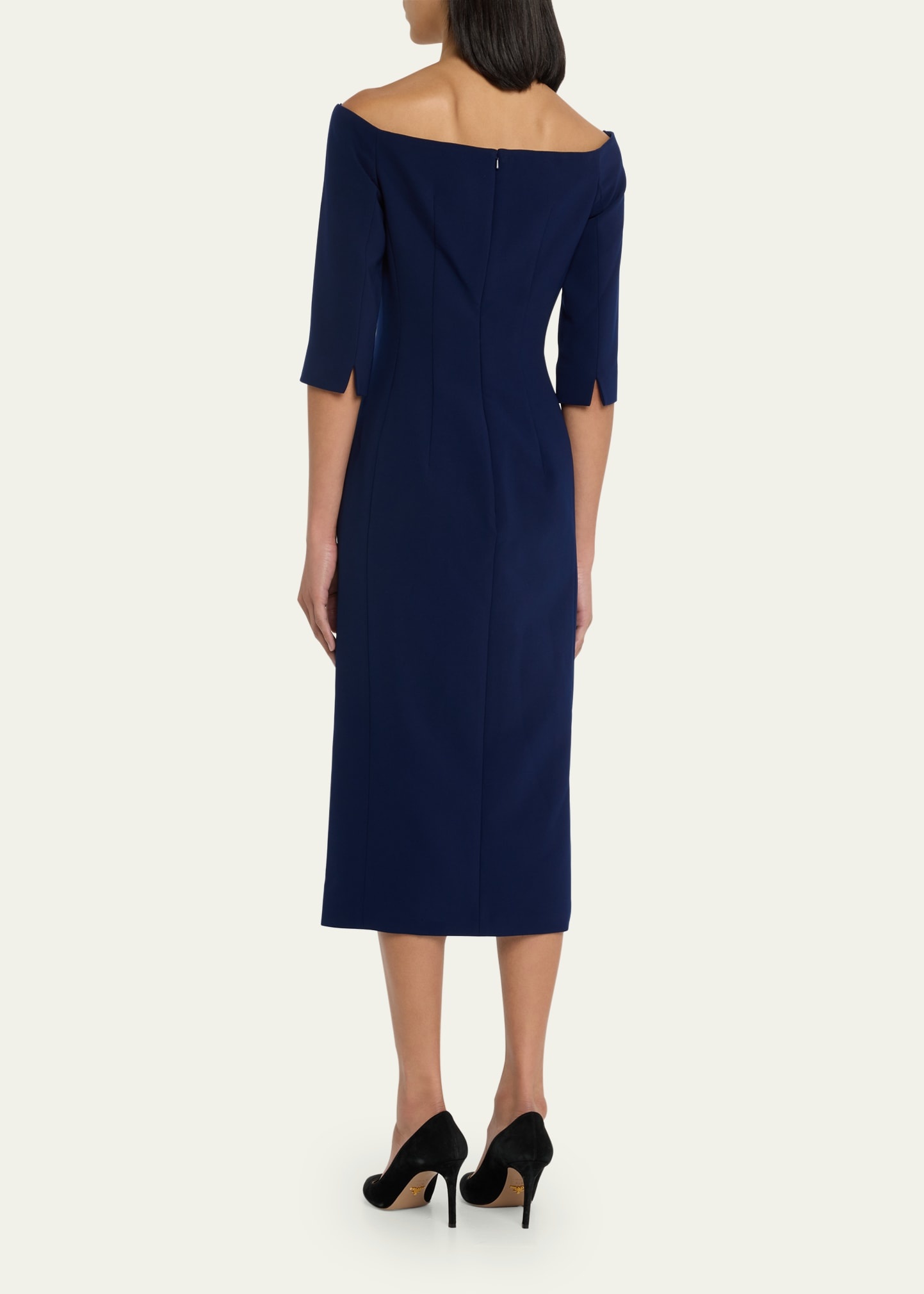 Off-Shoulder Midi Dress - 3