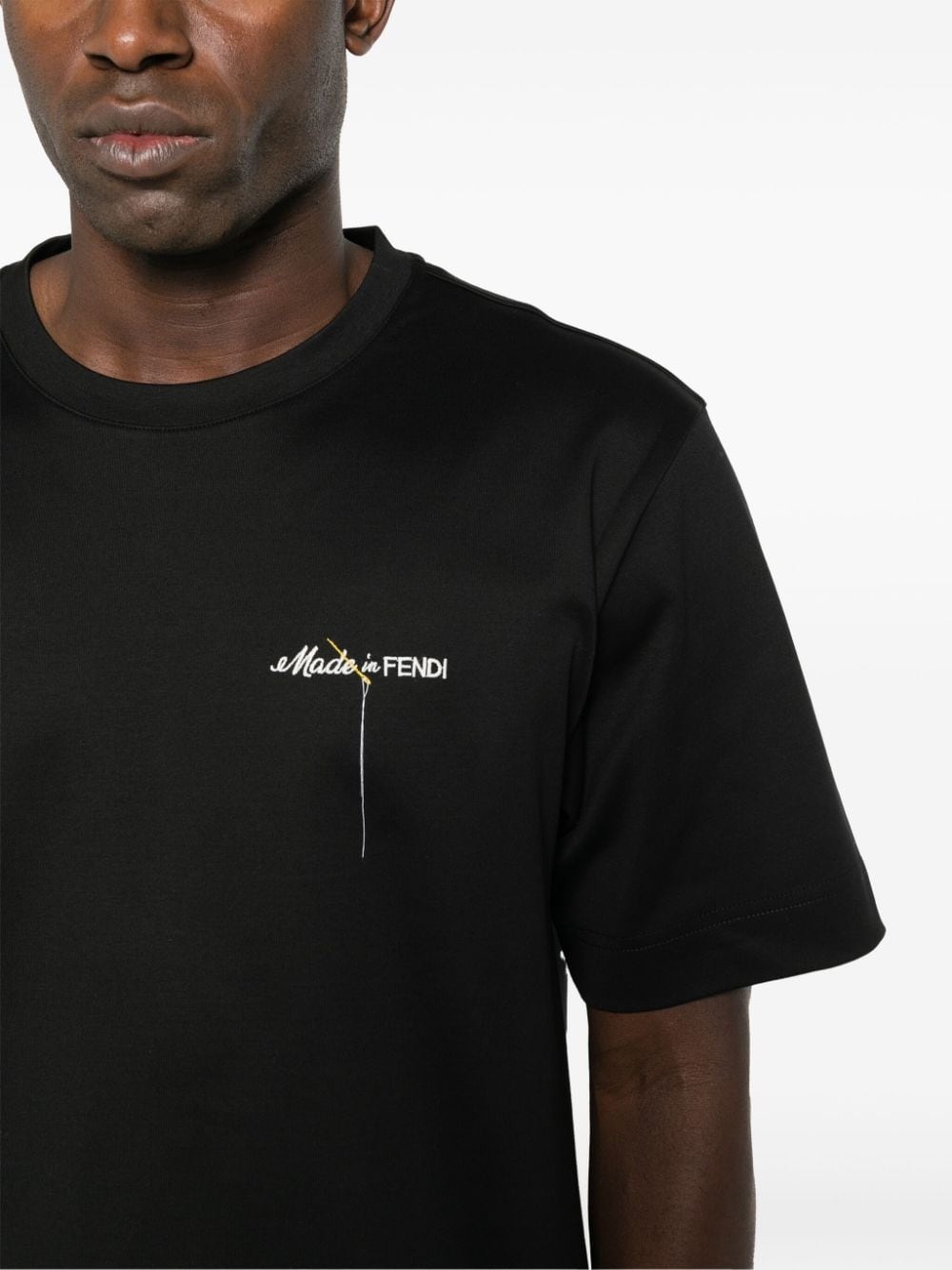 logo-embroidered T-shirt - 5