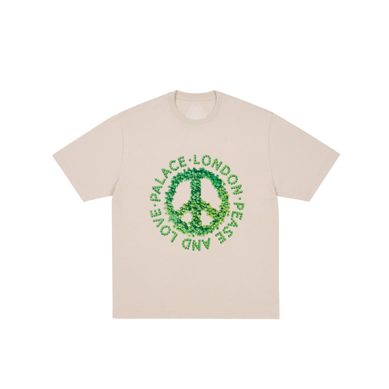 PEASE AND LOVE T-SHIRT STONEY GREY 1