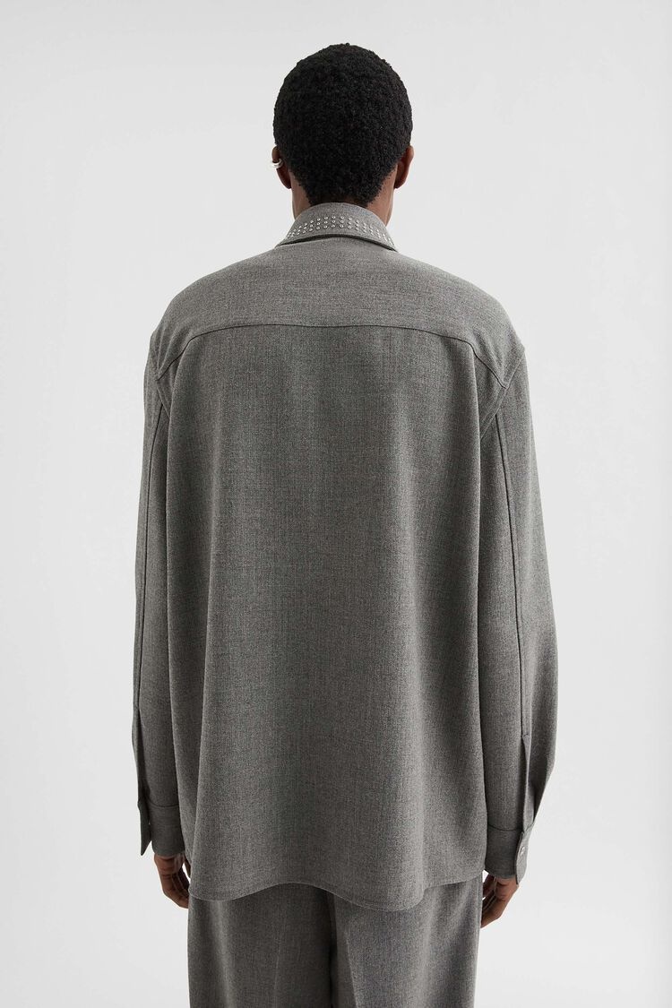 Wool Canvas Shirt - 4
