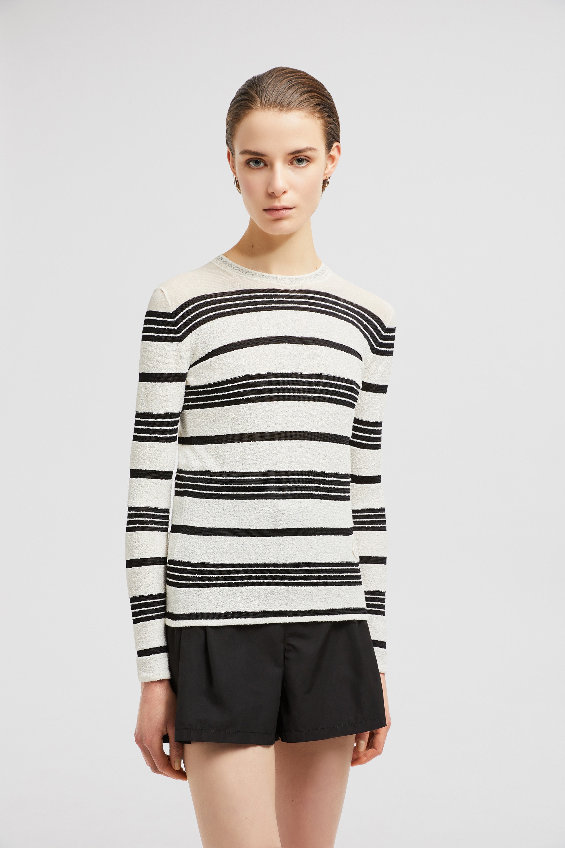 Striped Bouclé Sweater - 3